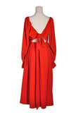 UNBRANDED Women Fit & Flare Dresses Regular fit in Red - XL