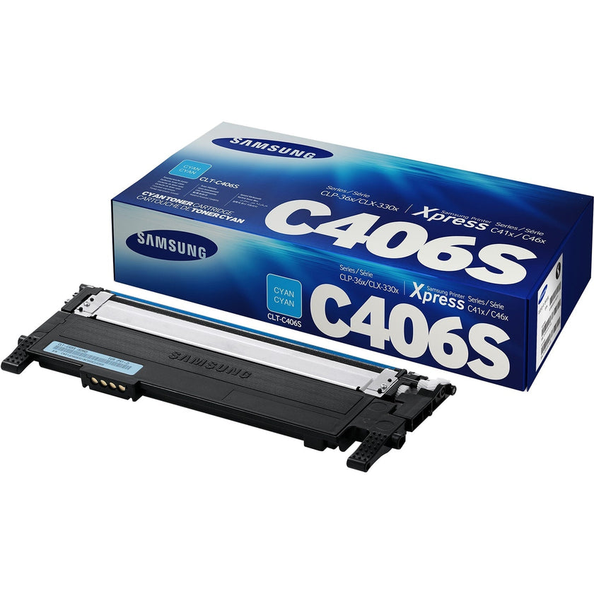 Samsung CLT-C406S Cyan Toner Cartridge