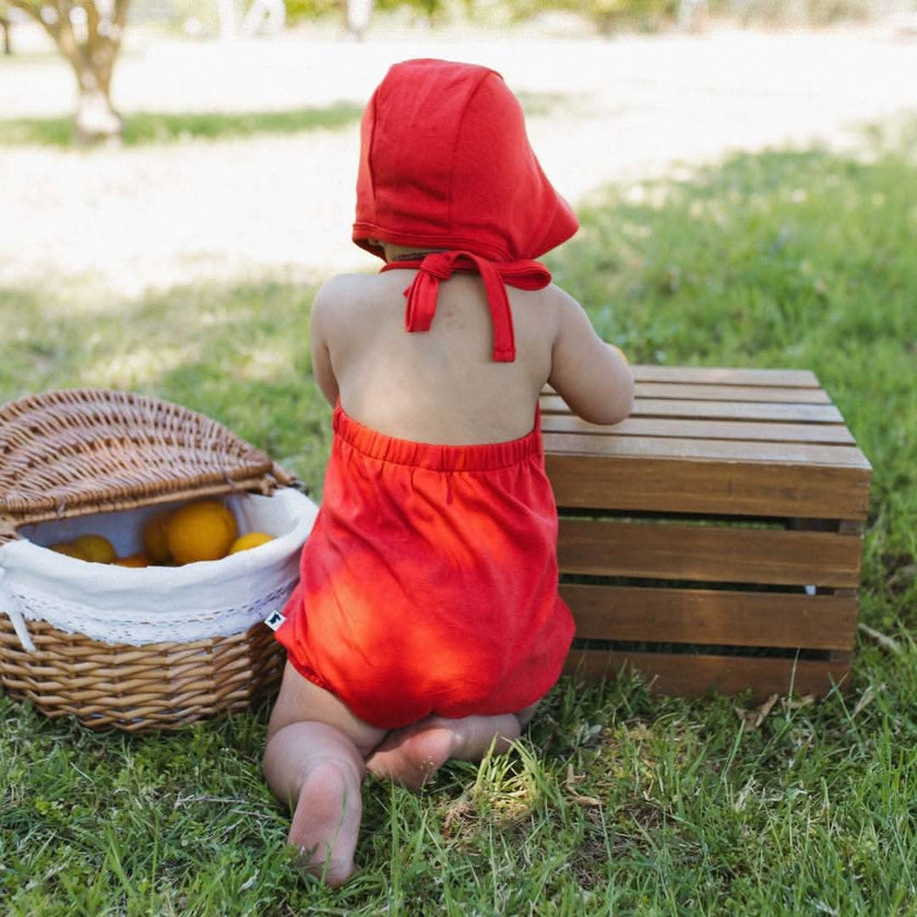 Baby/Kids' Bamboo Halter Romper | Berry