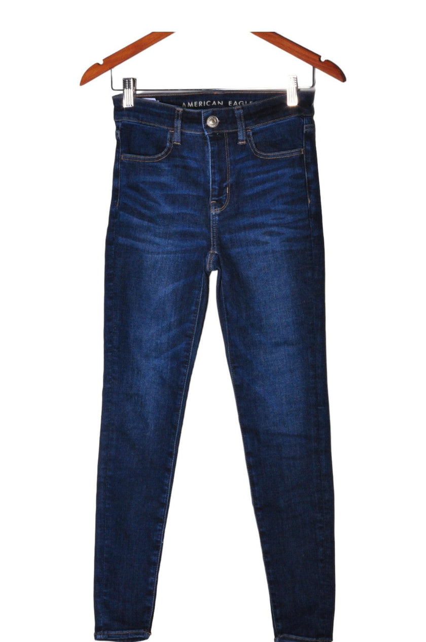 AMERICAN EAGLE Women Straight-Legged Jeans Regular fit in Blue - 2