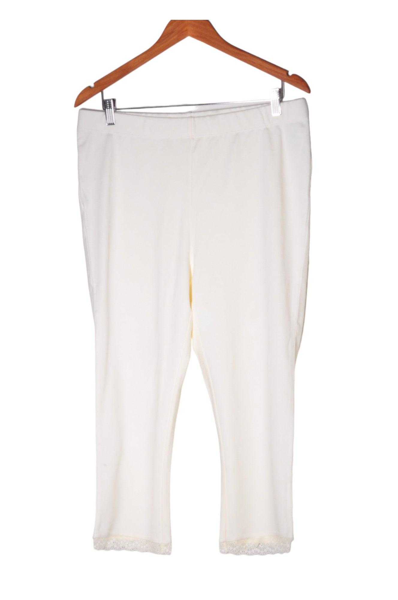 UNBRANDED Women Work Pants Regular fit in White - 16