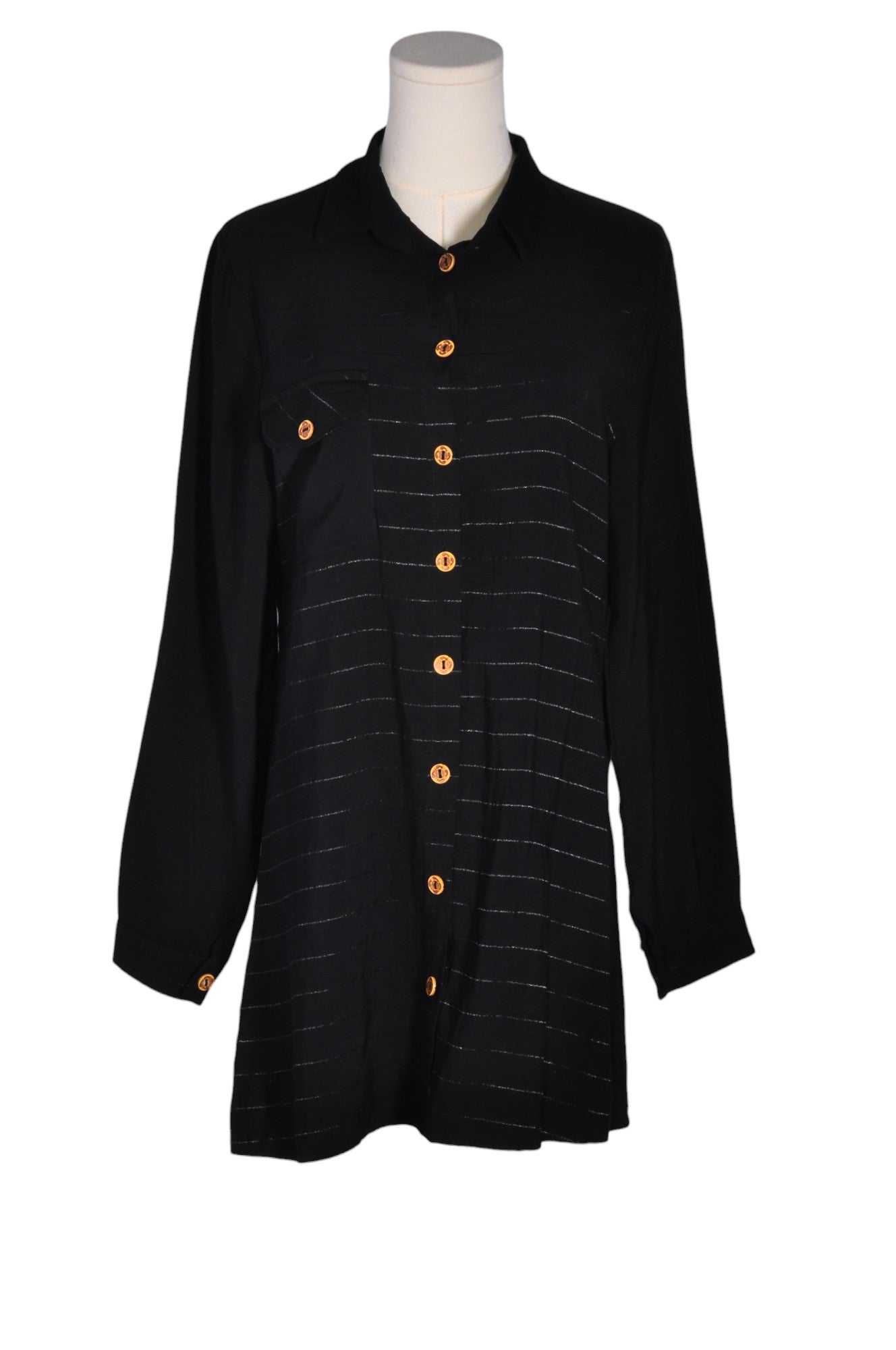 MAVI ROSA Women Button Down Tops Regular fit in Black - 38