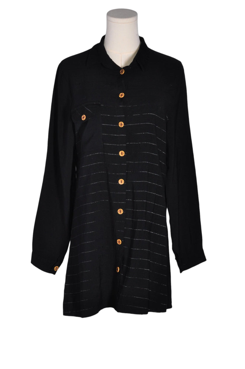 MAVI ROSA Women Button Down Tops Regular fit in Black - 38