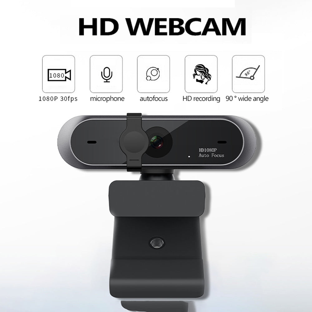 1080P Conference Webcam, 2MP USB Webcam for Video Calls and Meetings