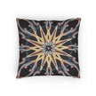 Starburst Mandala Woven Pillow | Geometric Boho Throw Cushion