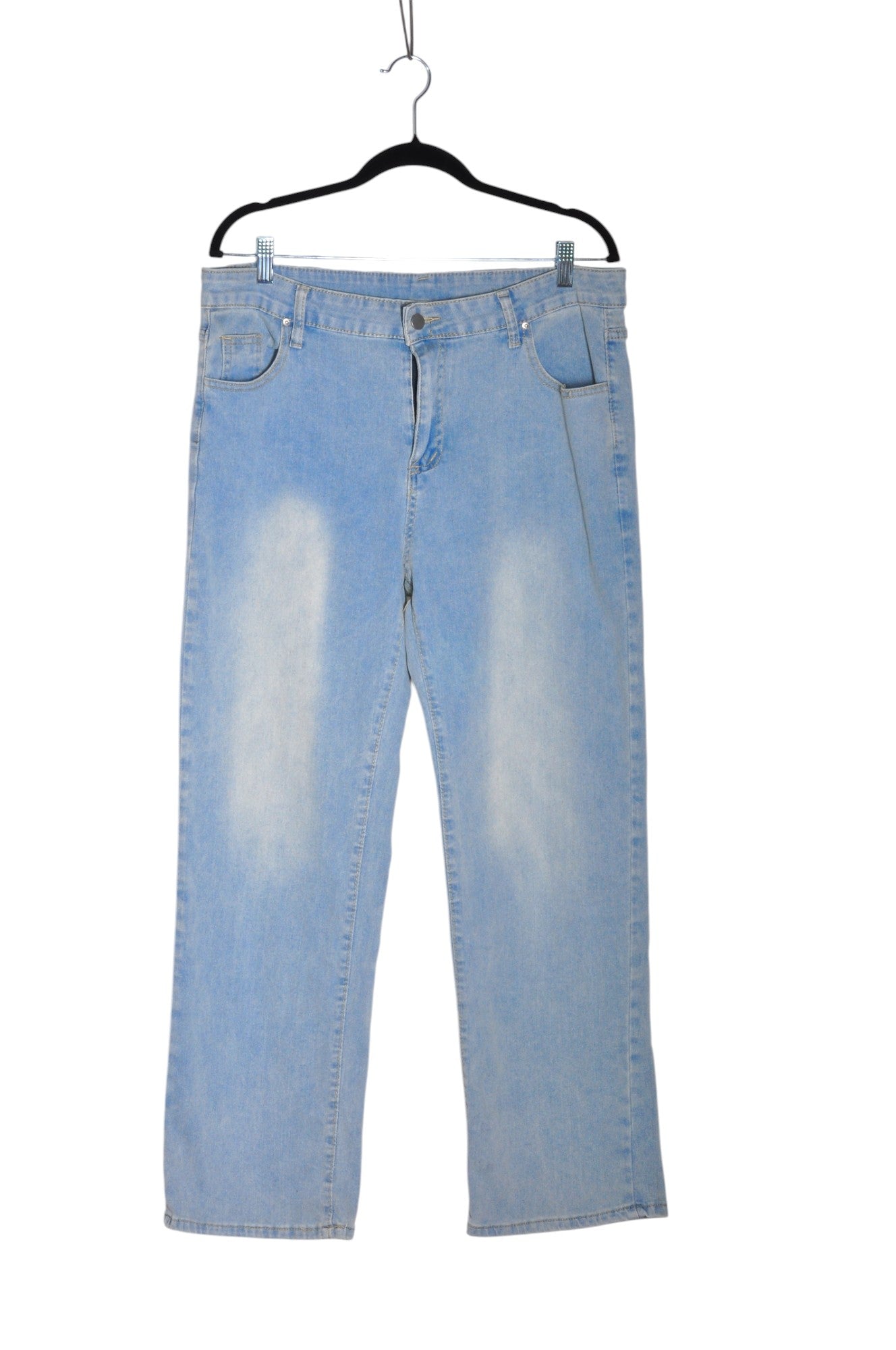 UNBRANDED Women Straight-Legged Jeans Regular fit in Blue - L