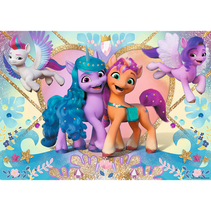 Trefl - PUZZLE - My Little Pony Shiny - Ponies Glitter Ponies - 100 pièces