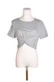 SHEIN Women Crop Tops Regular fit in Gray - 0XL