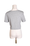 SHEIN Women Crop Tops Regular fit in Gray - 0XL