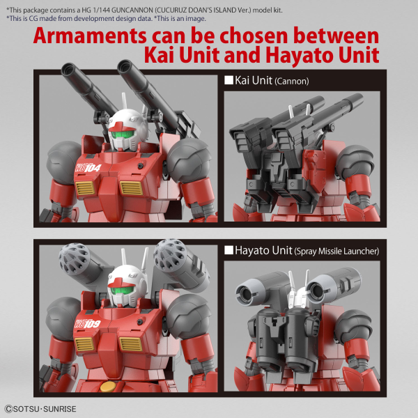 HG 1/144 Guncannon (Cucuruz Donan Ver) Plastic Model Kit