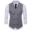 Men's Slim Fit Business Waistcoat – Double Breasted Suit Vest