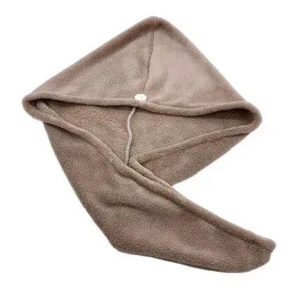 Women's Microfiber Hair Dryer Cap Absorbent Hair Towel.