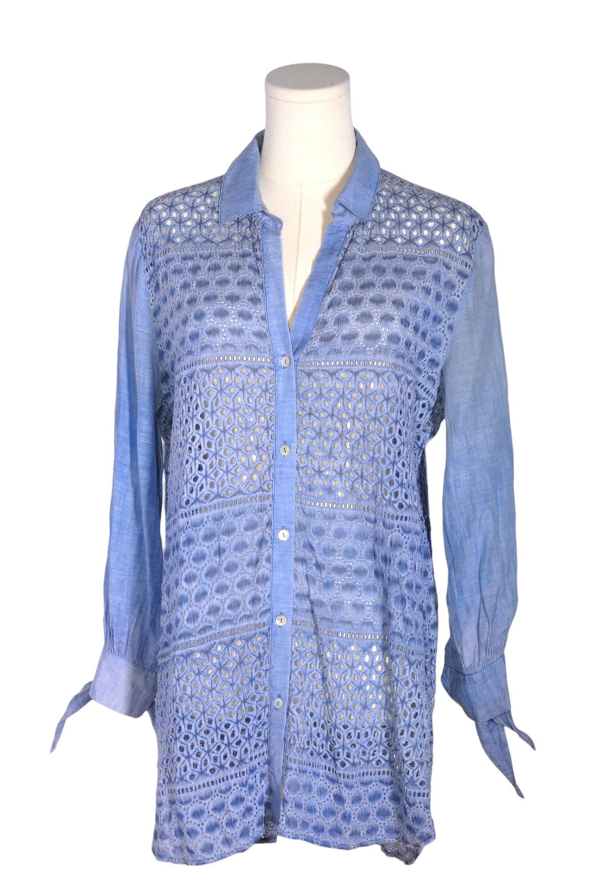 NIC + ZOE Women Button Down Tops Regular fit in Blue - M