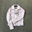 Women Fashion Leather Long sleeve Jacket