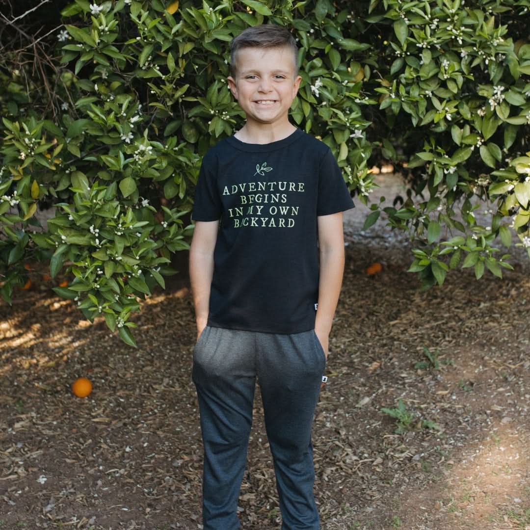 Baby/Kids Graphic Bamboo T-Shirt | Be You On Classic Blue