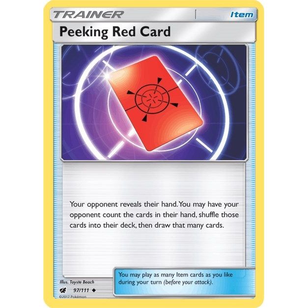 Peeking Red Card (97/111) (SM04)
