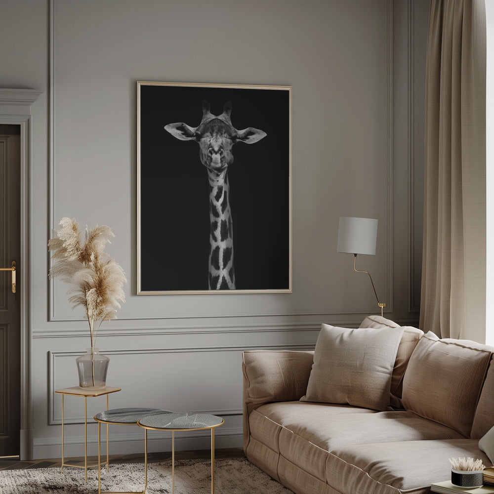 Portrait de girafe pour décoration murale
