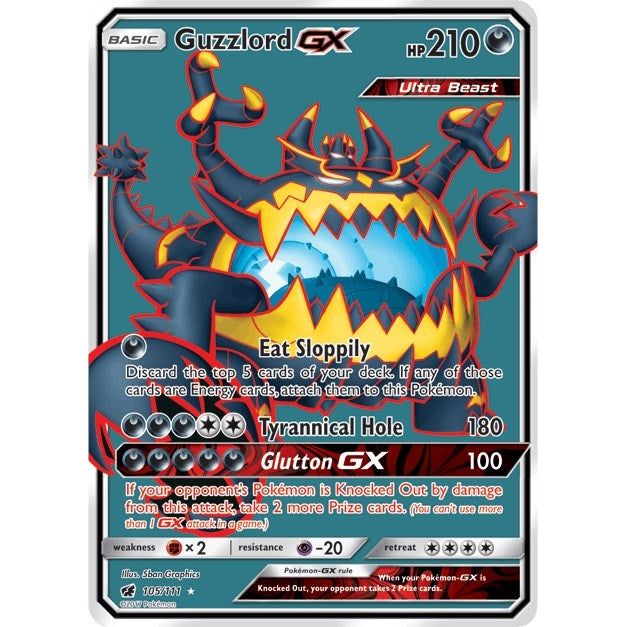 Guzzlord GX (Full Art) (105/111) (SM04)