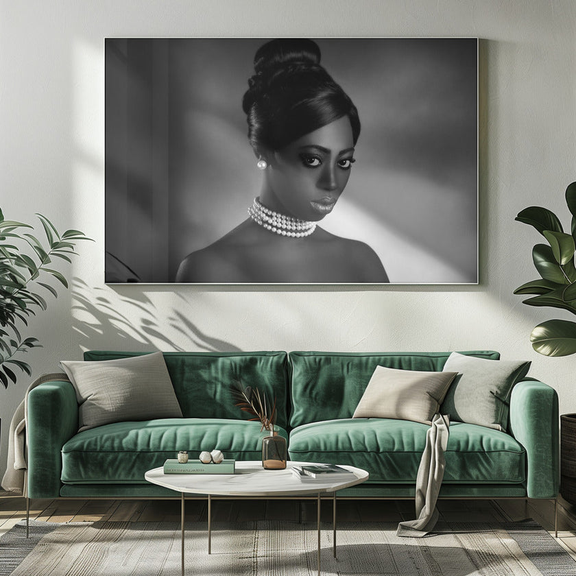 Art mural : Les perles blanches