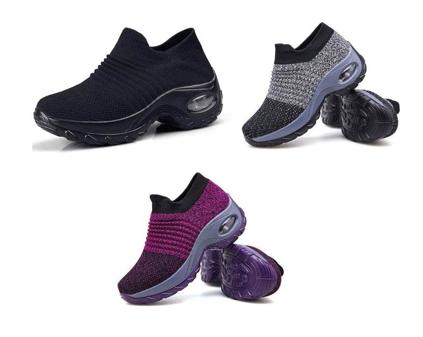 Casual Fashionable Socks Mesh Sneakers No tie sneakers women