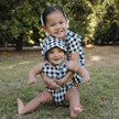 Baby/Kids' Bamboo Halter Romper | Bison Plaid