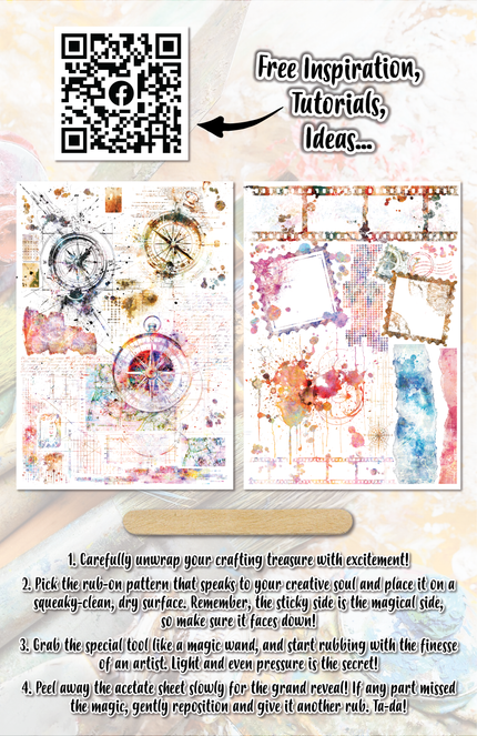 AALL and Create - A5 Rub-Ons - Directional Strokes