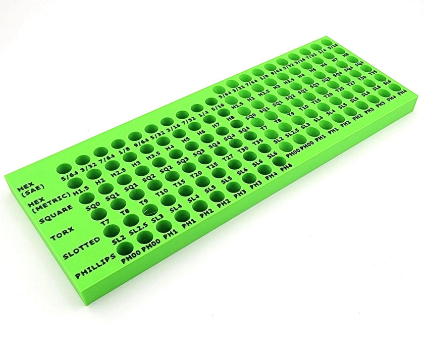 Screwdriver Hex Bit Storage - Fits 2