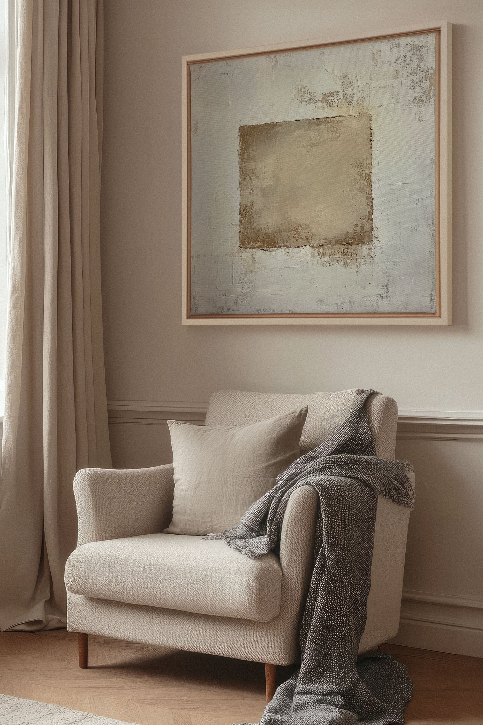GOLDEN TEXTURE, Oeuvre sur toile étirée