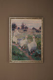 PLUMES AU VENT, CADRE VINTAGE ARGENT