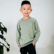 Youth Bamboo Fleece Raglan Pullover | Navy