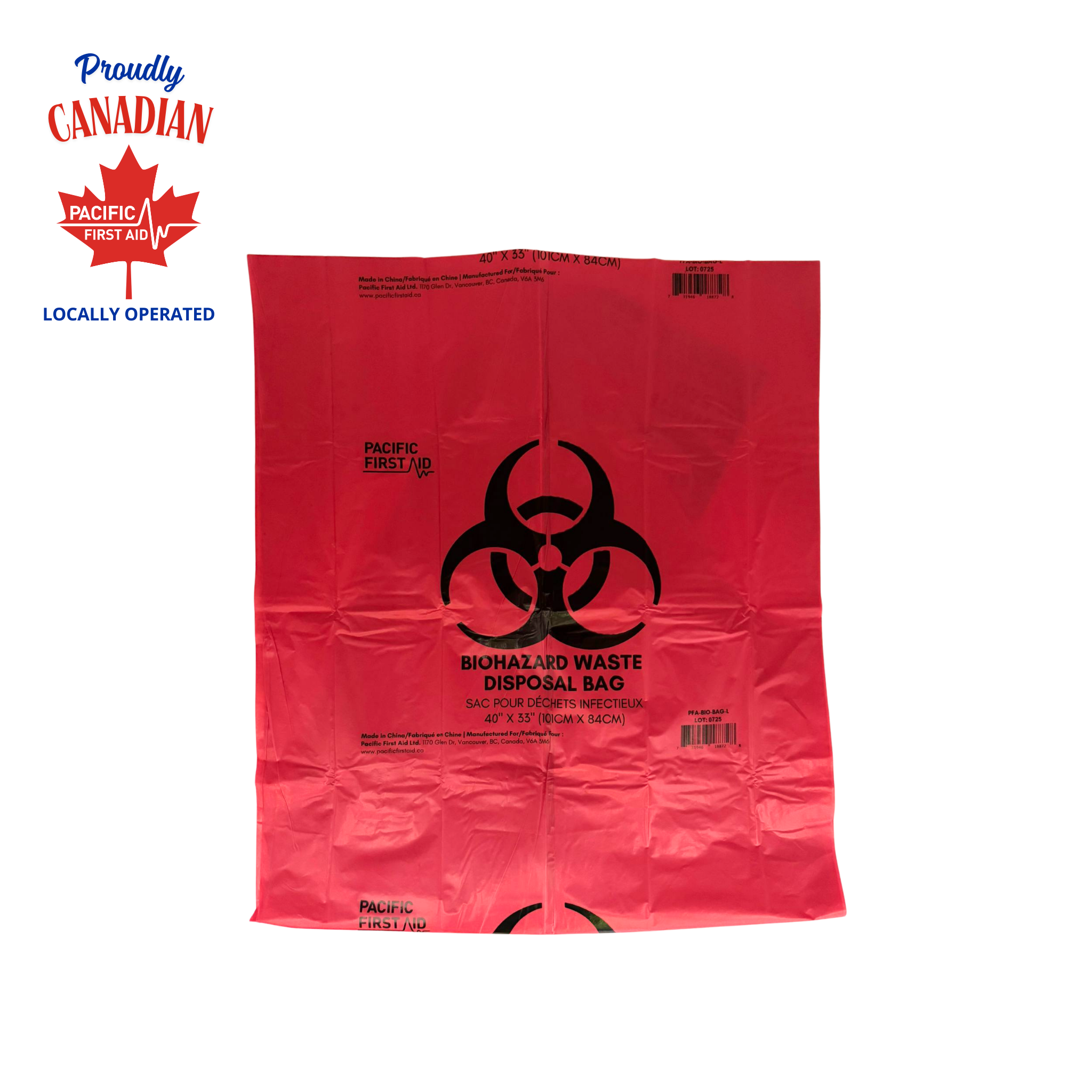 Biohazard Waste Disposal Bags – Small (6