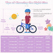 14 Inch Kids Bike Adjustable with Basket and Streamers Purple - Princess of the Sea Theme