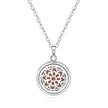 Open Round Hollow Perfume Box Necklace