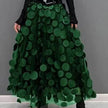 Women's Retro fashion Line  Midi Maxi Prairie Skirt