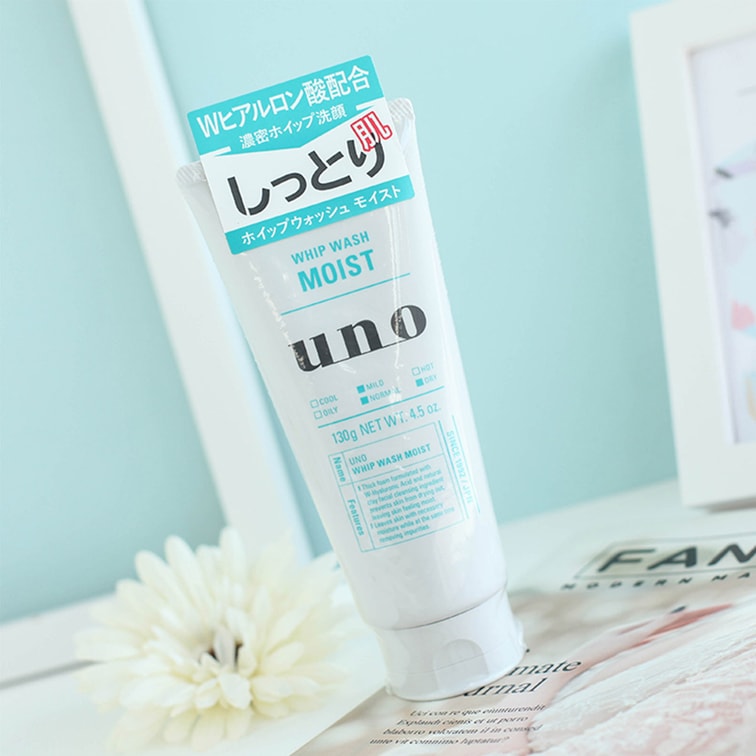 Shiseido Uno Face Whip Wash Moist 130g (Green)