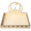 Wooden Ornament Eid Al Fitr Table Decoration coffee Tray