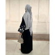 Luxury Dubai Abaya Dress Turkey Abaya Kimono Middle East Dubai Women's Embroidered  Loose Cardigan Gown