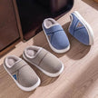 Solid Striped Home Slippers Winter Warm Fleece Shoes Men Indoor Bedroom Floor Plush Slippers For Women Couple