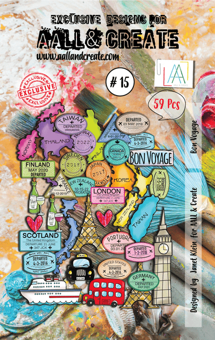 AALL and Create Ephemera - 015 - Bon Voyage