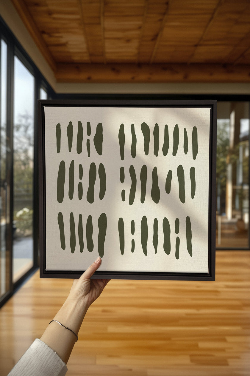 FLOATING PATTERNS, Oeuvre sur toile étirée