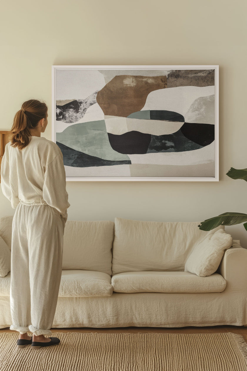 FRAGMENTS NATURELS, Oeuvre sur toile étirée