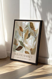 MARCHÉ HIVERNAL III, Oeuvre sur toile étirée