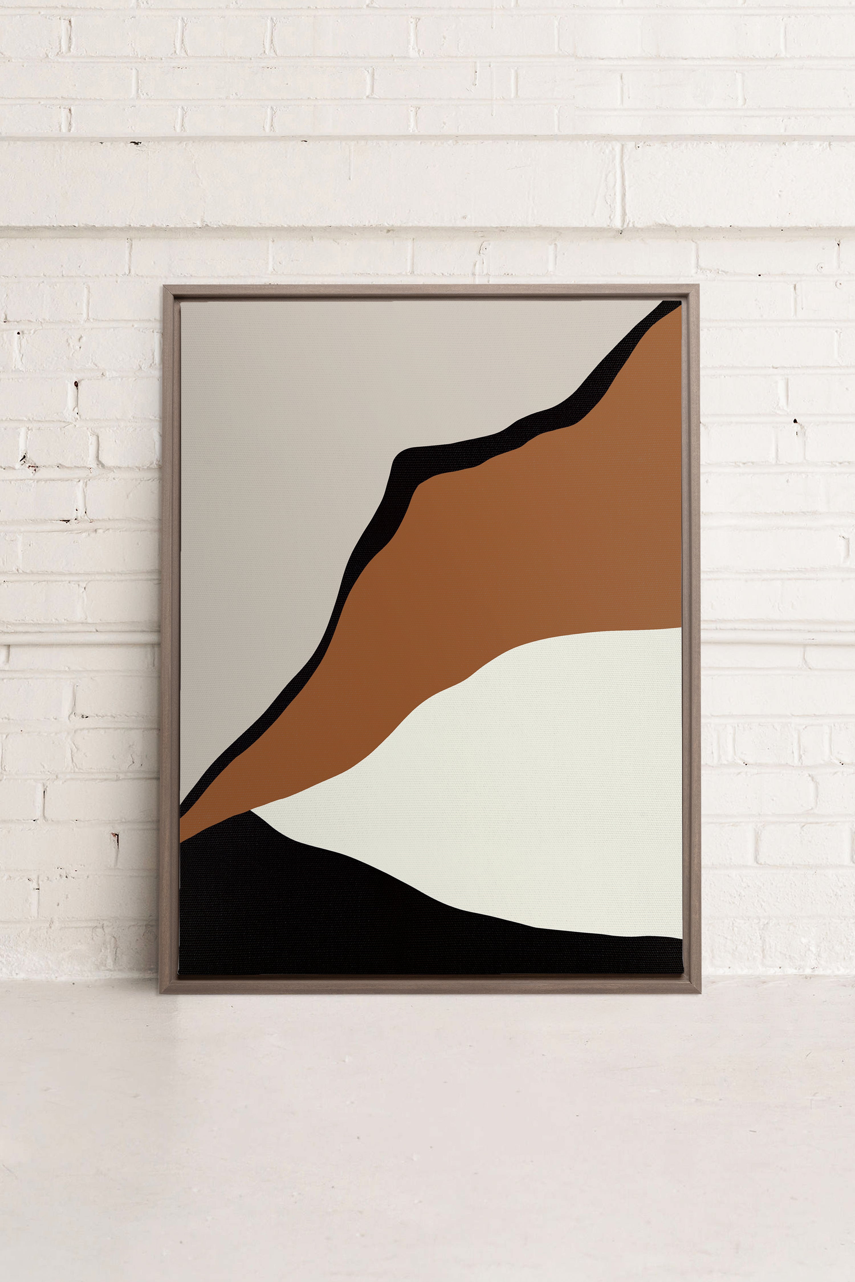PALETTE ÉBÈNE, Oeuvre sur toile étirée