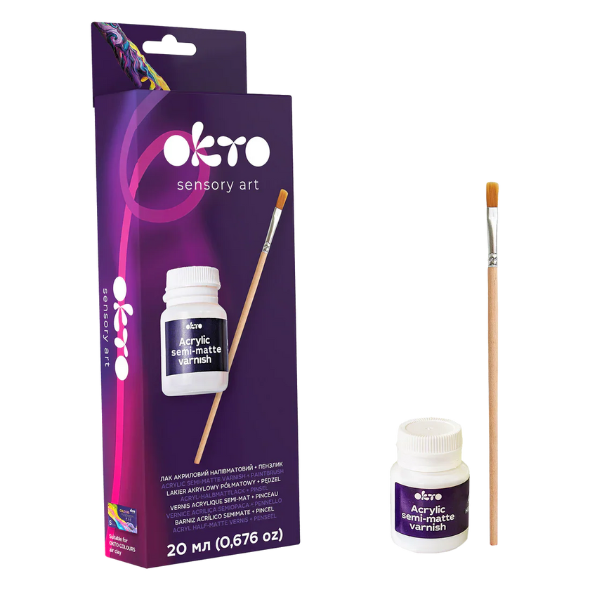 OKTO - VERNIS ACRYLIQUE SEMI-MATTE + BRUSH
