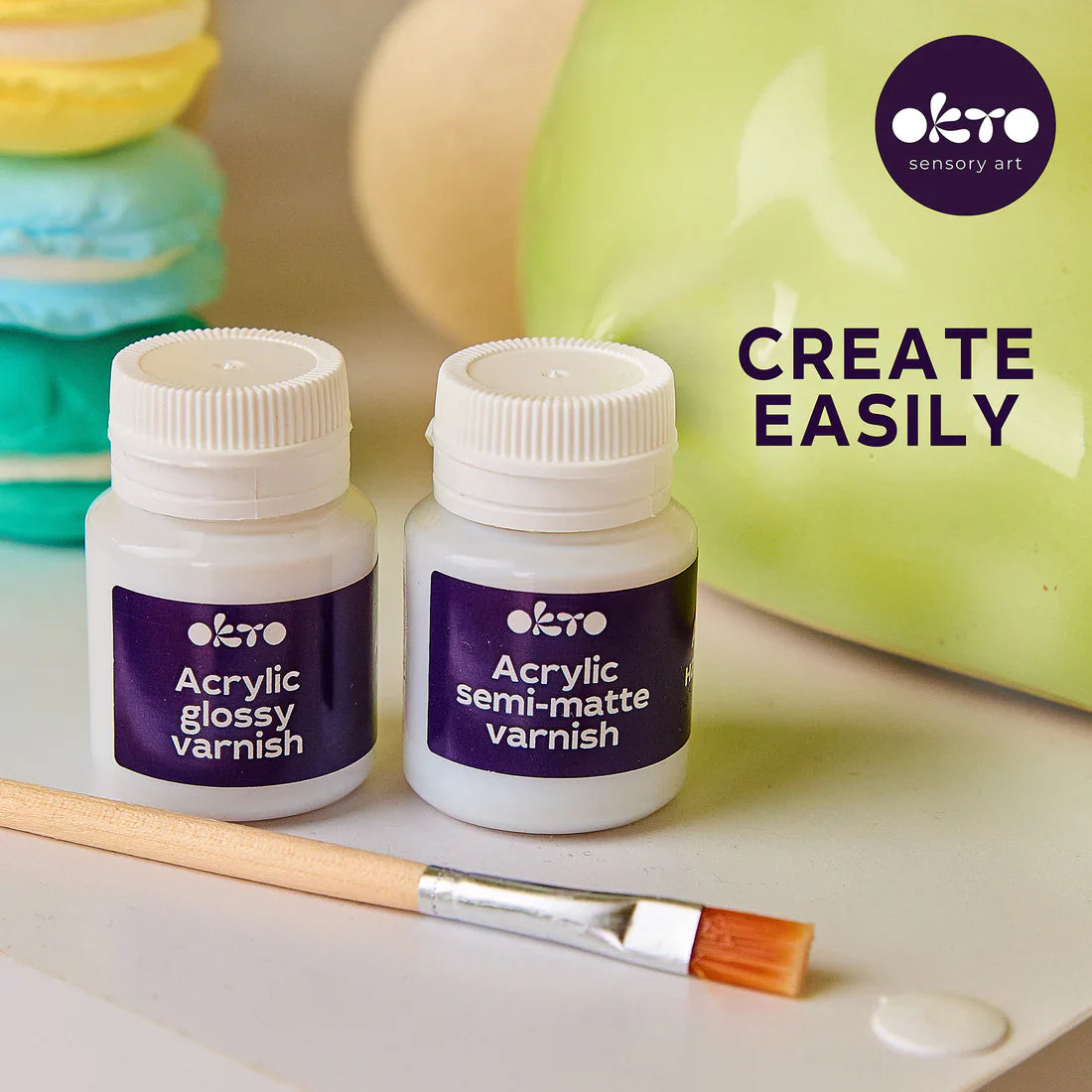 OKTO - VERNIS ACRYLIQUE SEMI-MATTE + BRUSH