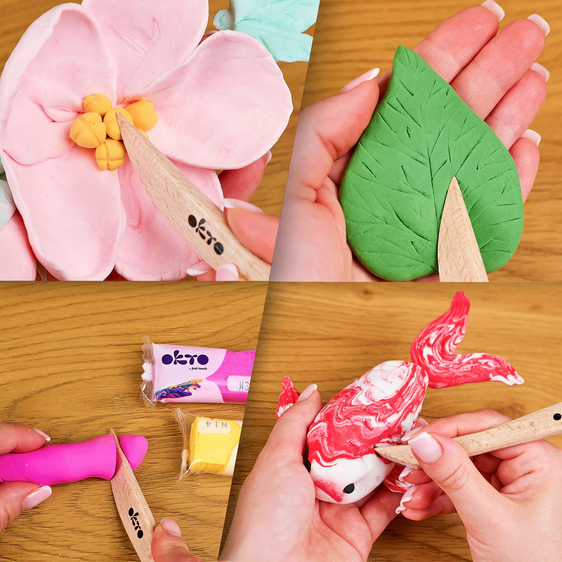 OKTO - WOODEN MODELING TOOL
