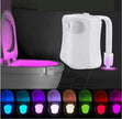 Motion-Sensor Toilet Night Light – 8 & 16 Colour LED, Battery Powered