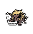 Capcom Monster Hunter -  Rajang Small Sticker (B-SIDE LABEL)