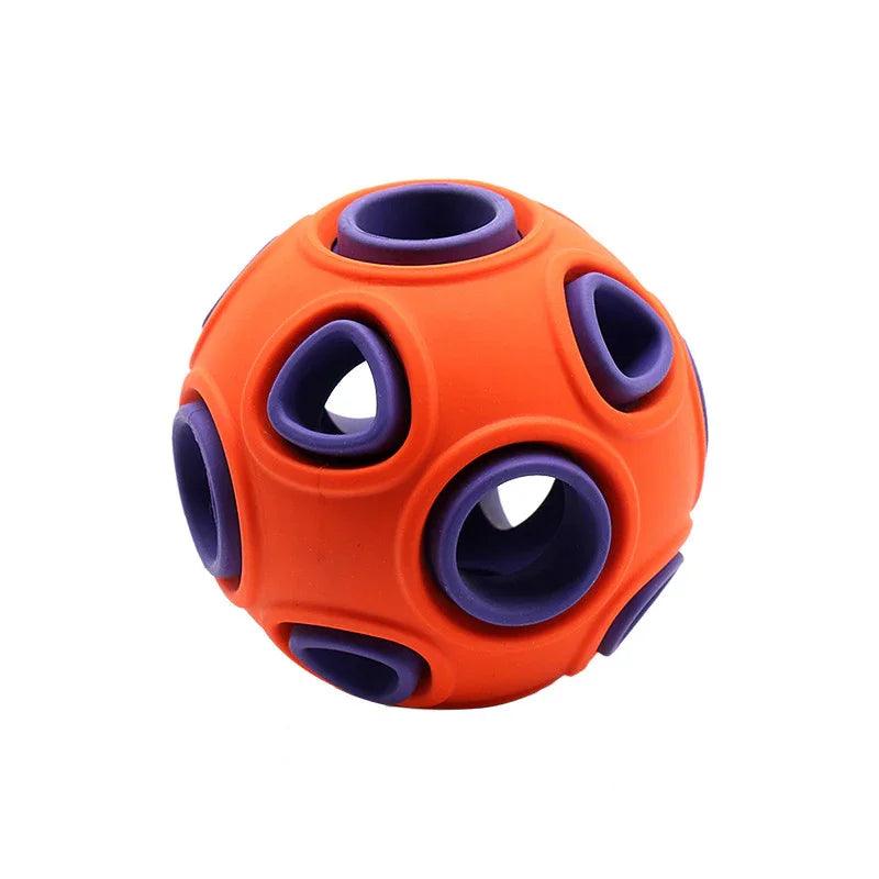 Luminous Sounding Dog Toy Ball – Rubber Fetch & Jingle Toy for Dogs (S/M)