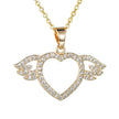 Women Fashion Angel love pendant Necklace Gold Silver